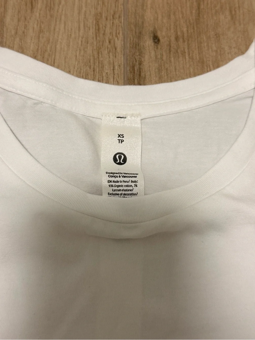NWT Lululemon Love Organic Cotton Women's Long Sleeve Size XS Crewneck Top White